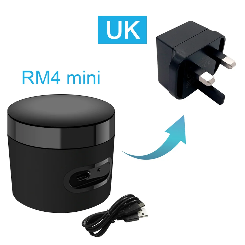 Broadlink RM4 Mini HTS2 IR-Fernbedienung für Klimaanlage, TV, Set-Top-Box, Temperatur- und Feuchtigkeitssensor für Google Home Alexa