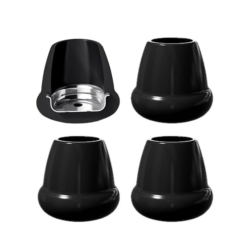 4pcs Silent Chair Foot Covers Protect the Floor, Anti Slip, Built-in Metal Blocking, Scratch Resistant Silicone Foot Pads