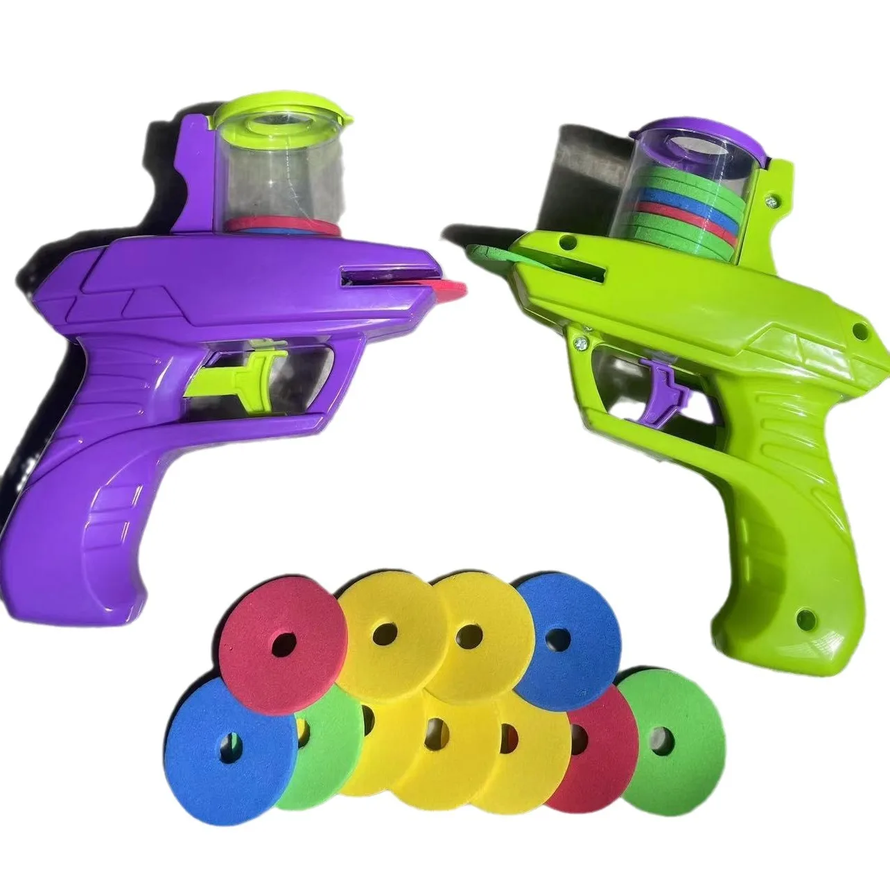 Net Carrot gun kids nostalgic classic UFO gun safe EVA Family outdoor soft bullet gun versus toy gun