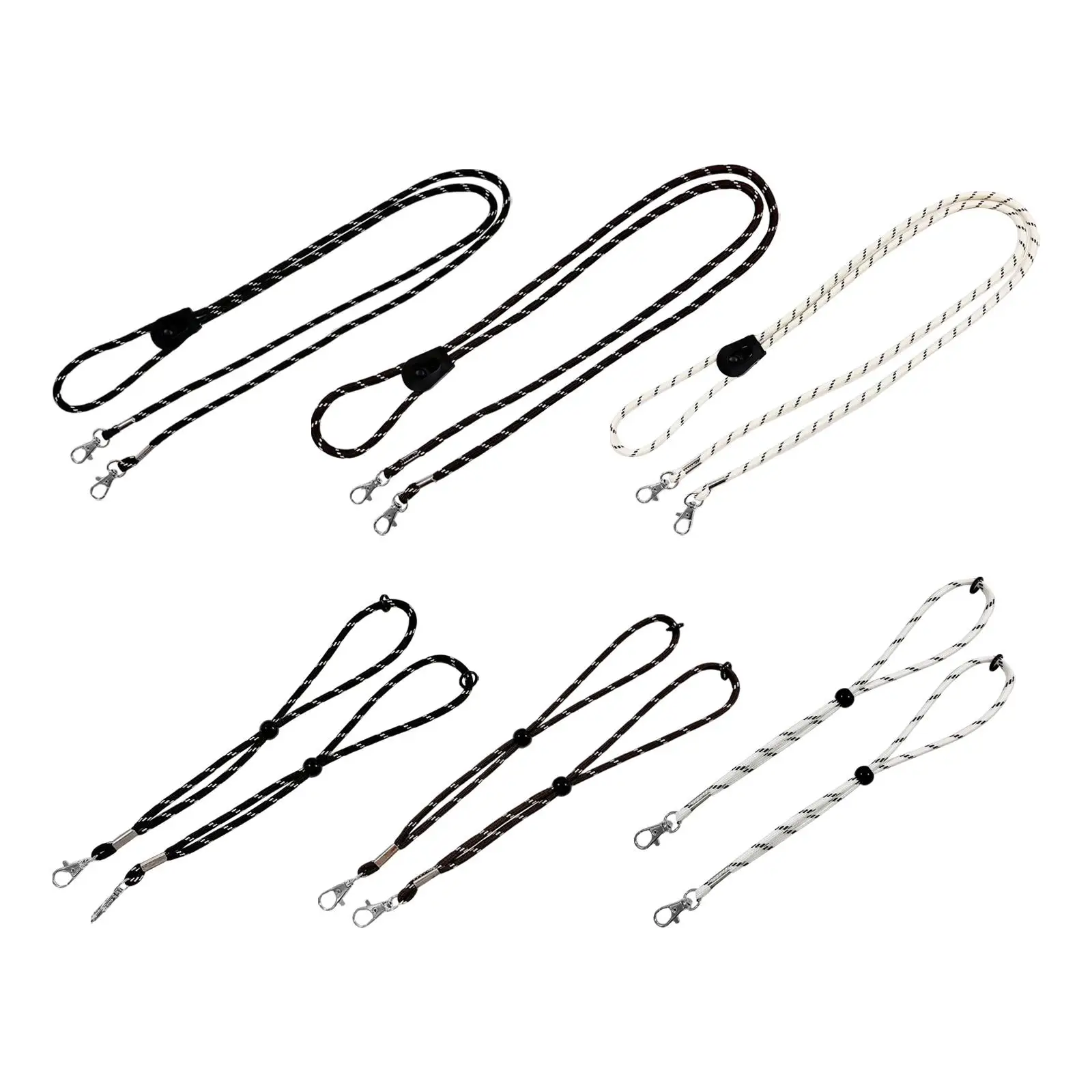 

2x Ski Glove Leash Straps Mitten Holder for Men Women Portable Mitten Clips