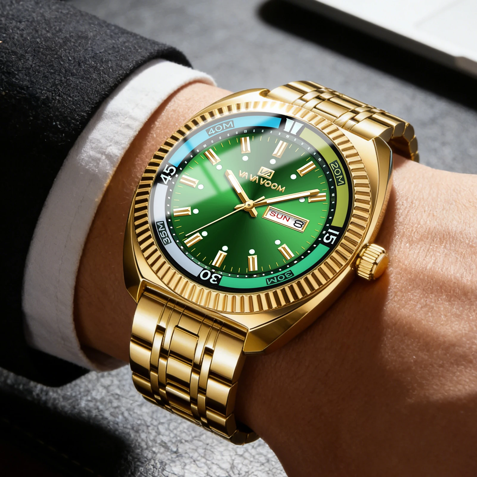 Men Gear Ring Quartz Watch Lar - Smartwatch Ring Watches ulasan dan harga