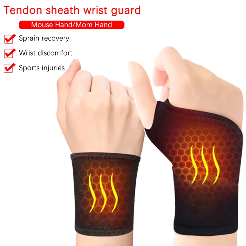 Self-heating Wrist Support Brace Sports Sprain/Strain Protector Magnet Therapy Sheath Bracer Wristband Hand Tendinitis Wrister