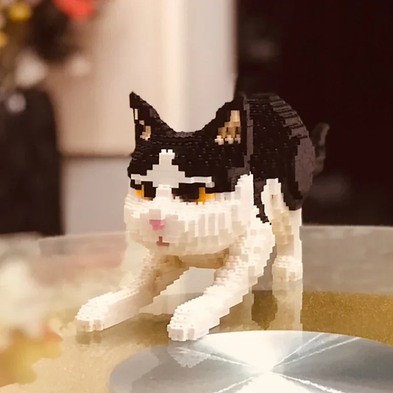 

Balody 16039 Persian Cat Black Kitten Animal Pet 3D Model DIY Mini Diamond Blocks Bricks Building Toy for Children No Box