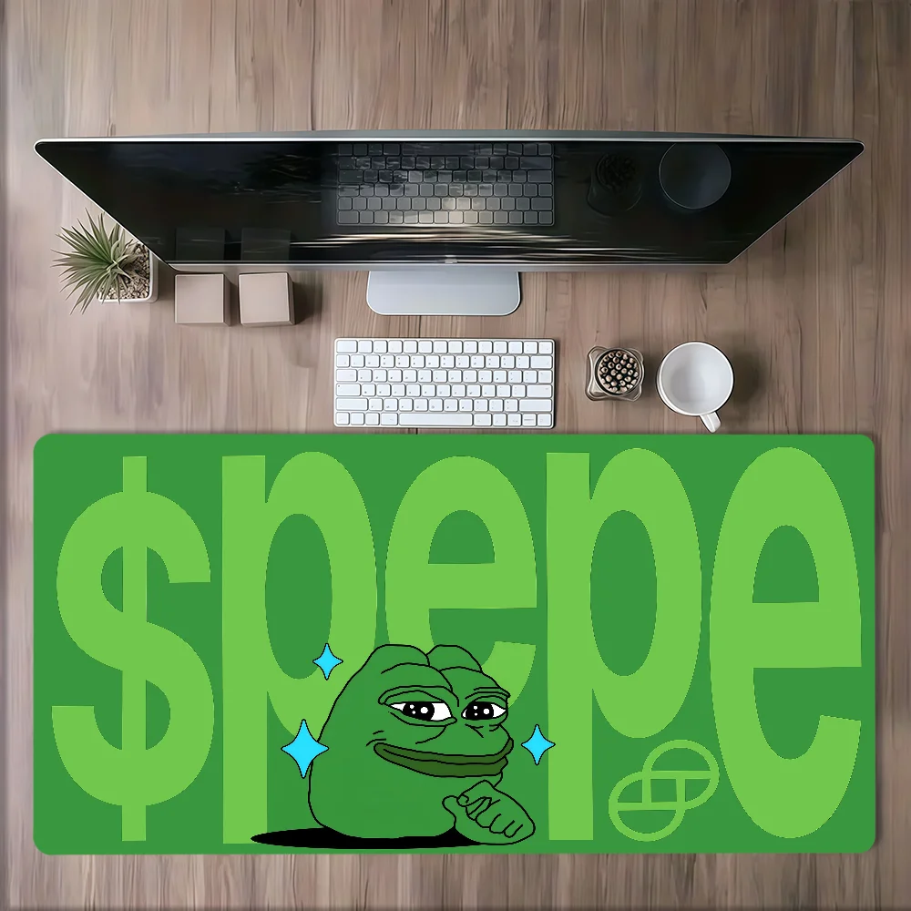 Funny Meme Cartoon Art P-Pepe The Frog Mouse Pad Non-slip Lockedge Thickened Desktop MousePad Comfort Gaming Office Student