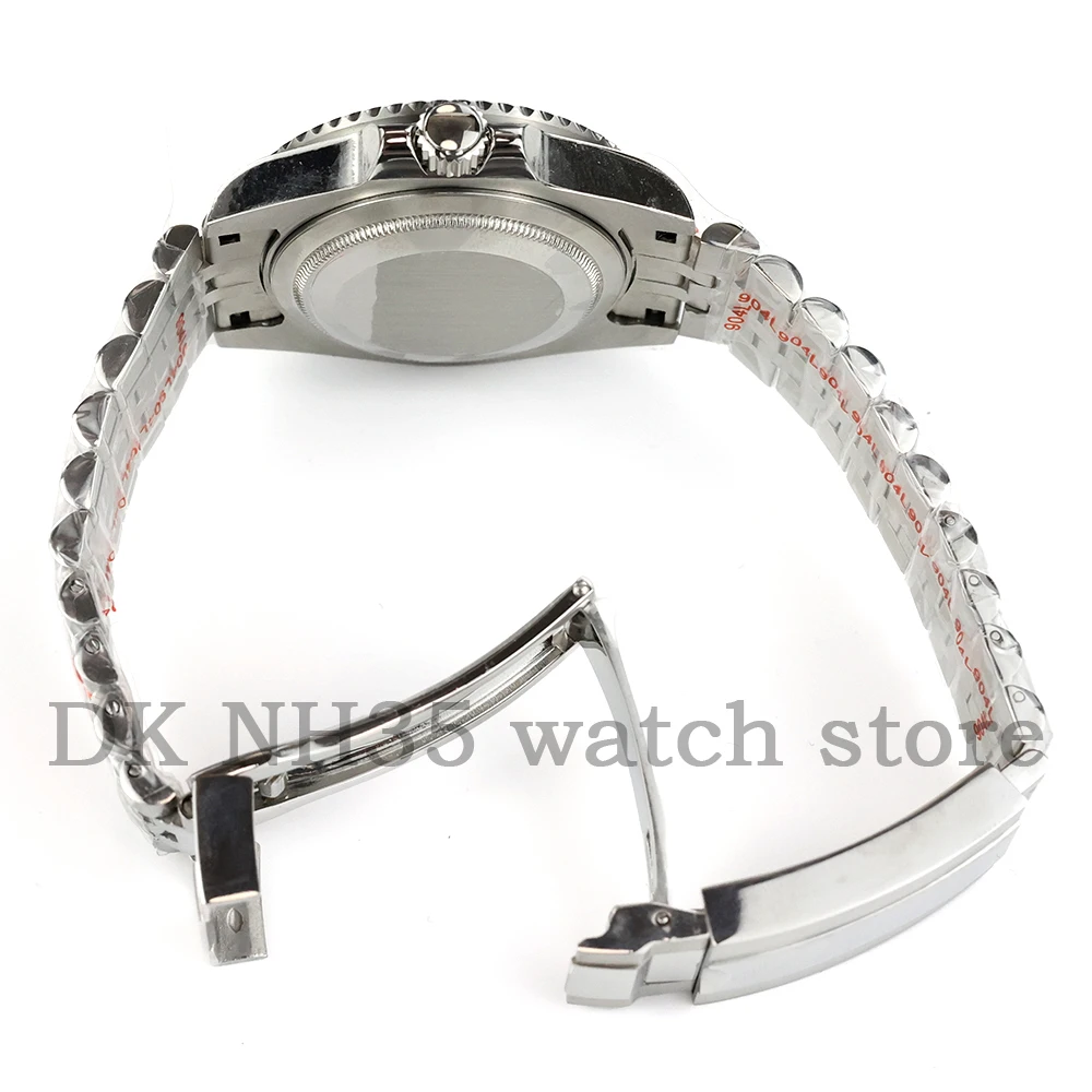40mm NH35 Watch Case Stainless Steel Sapphire Glass For NH35 NH36 NH38 Movement 28.5mm Dial Jubilee Bracelet Submariner Case