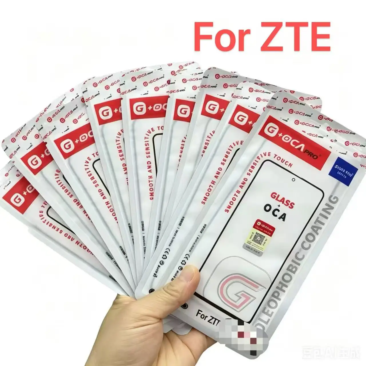 

10PCS G+OCA PRO For ZTE A35 A36 A51 A52 4G A53 A54 A55 A71 A72 A75 4G V40 V60 V60 Front Glass Lens Screen Touch panel with OCA