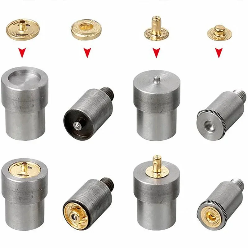 Metal Snap Buttons Mold for Hand Pressure Machine, Button Tool, DIY Sewing Dies 201, 633, 655, 831, 501/503