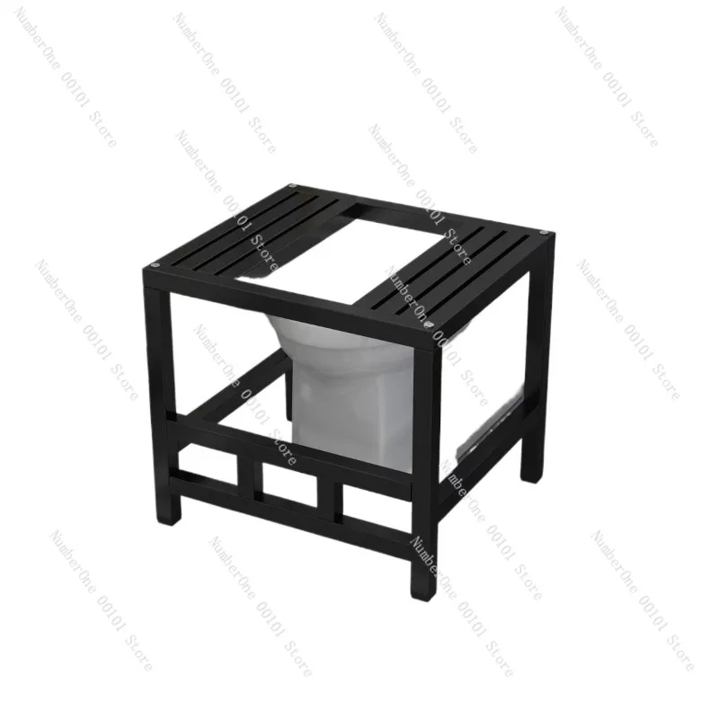 Toilet Seat to Squat Converter, Transform Sitting Toilet to Squat Toilet, Footrest Pedal-powered Seat, Home Bathroom Accessory