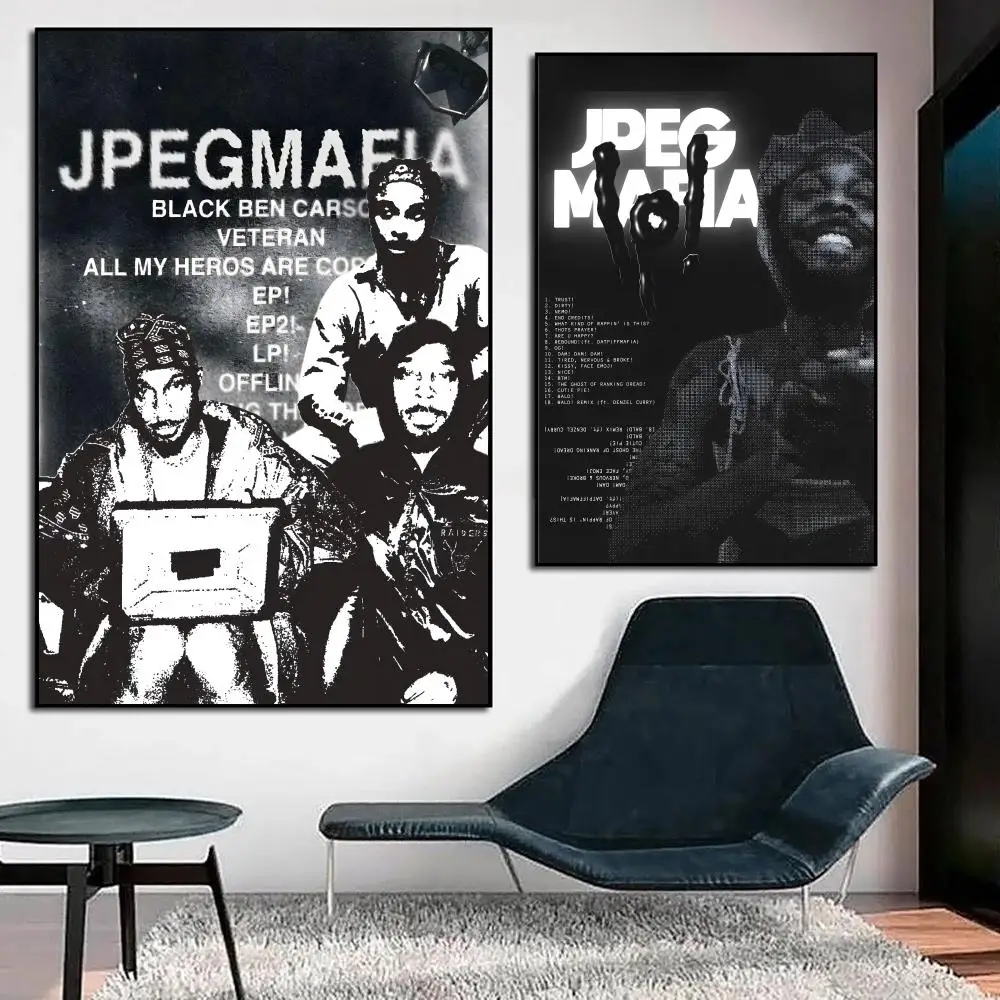 J-Jpegmafia Album Poster HD PVC Waterproof Wall Art - Self Adhesive Scratch Proof For Home Office Bar