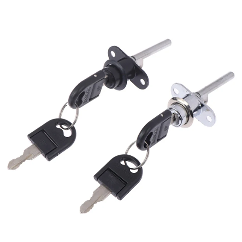 1PC New High Quality Zinc Alloy Black Silver Mailbox Drawer Lock Key Tubular Camshaft Lock For Safe Or File Cabinet  