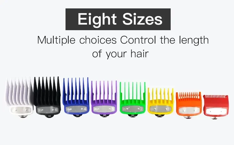 8/10 Stück Haarschneidemaschine Limit Guide Kamm für Wahl und Kemei Trimmer Universal Barber Guide Kamm Haarschnitt Werkzeug Clipper Limit Kämme – Detail 27