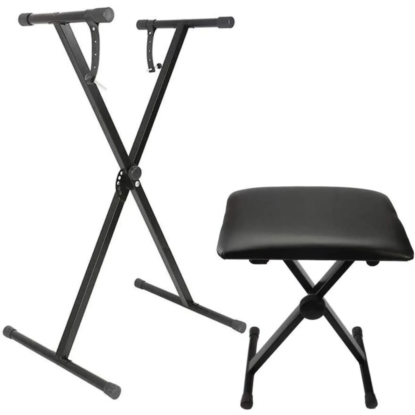 

Heavy Duty Keyboard Piano Stand and and Padded Piano Bench Set