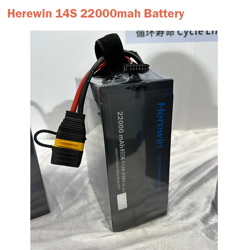 Originale Herewin 16000mah 22000mah 12S/14S 44.4V/51.8V 20C batteria al litio volante ricaricabile per modello RC