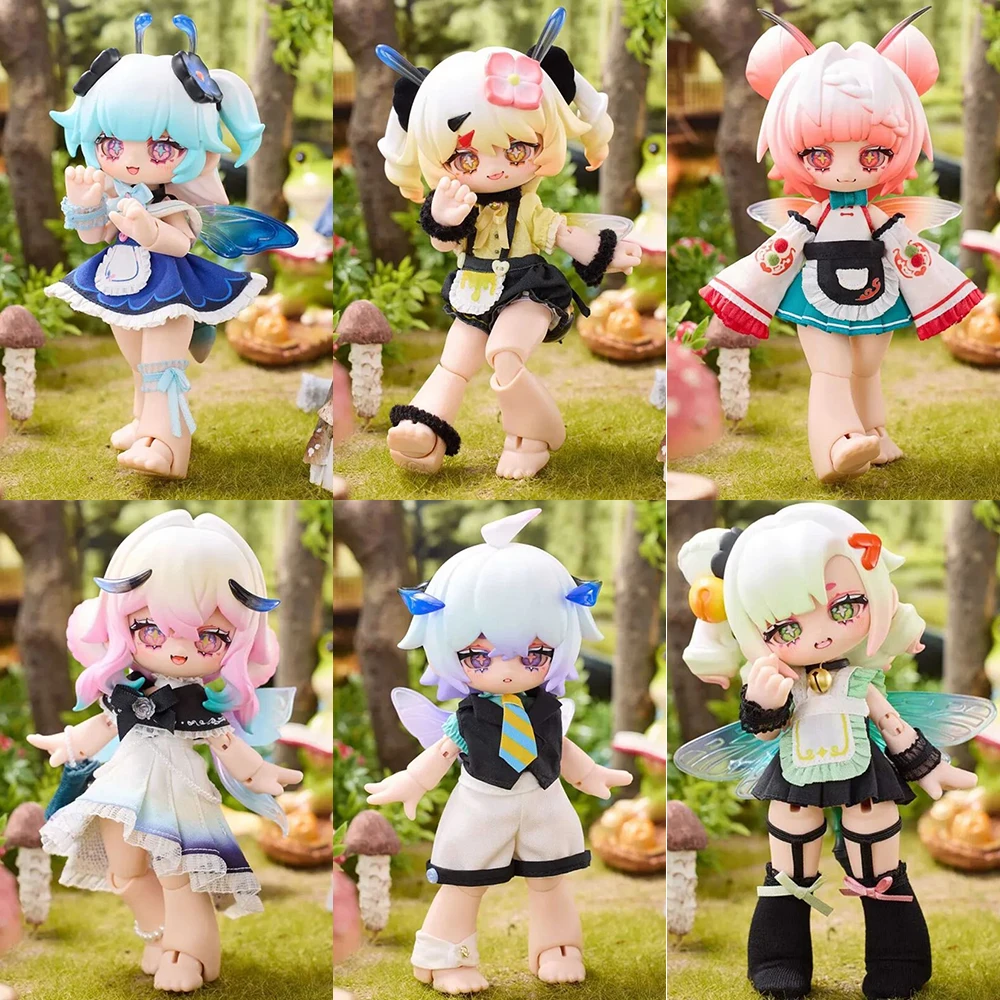 1/12 Bjd Joint Movable Doll Toys OB11 Jointed animal Doll Set Anime Action Figure Surprise Toy For Girls Birthday Gifts