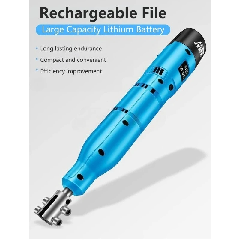 12V Electric File Reciprocating Metal Polishing Tool Rubbing Iron Wrong Cutting Machine Stabbing Knife Steel File Woodworking