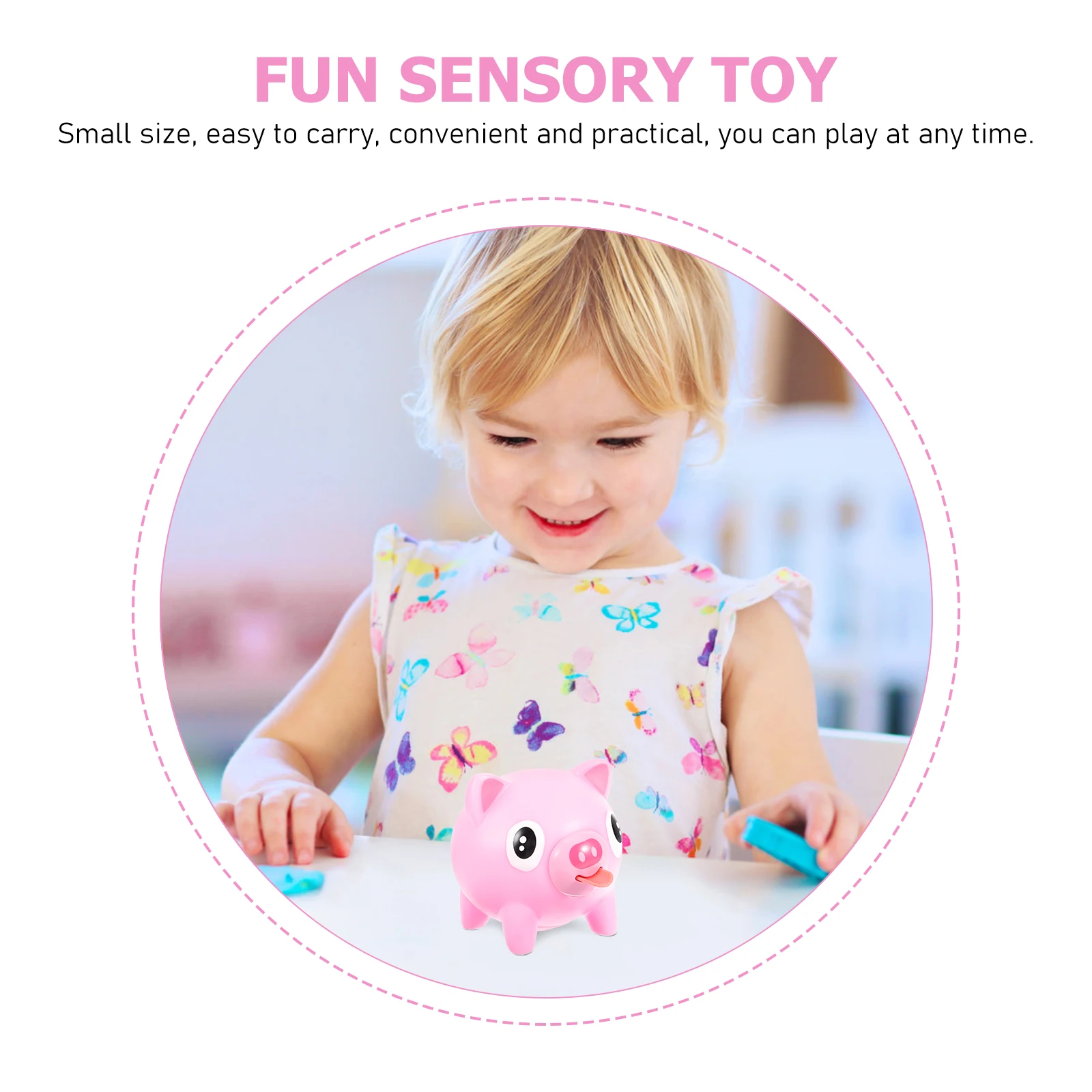 

Cute Pig Squeak Adorable Sensory Squeeze Relief For Kids Stress Anxiety Decompression Elastic Pvc Animal Squeeze Tongue Relief