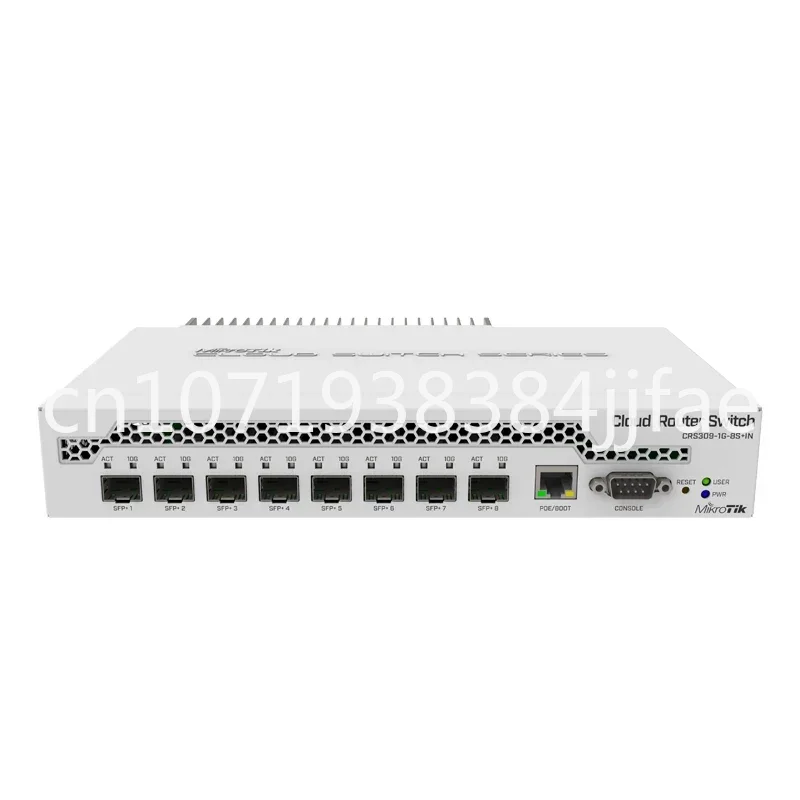 Mikrotik CRS309-1G-8S+IN Desktop Switch with 1xGigabit Ethernet port and 8xSFP+10Gbps ports, switching capacity of 162 Gbps