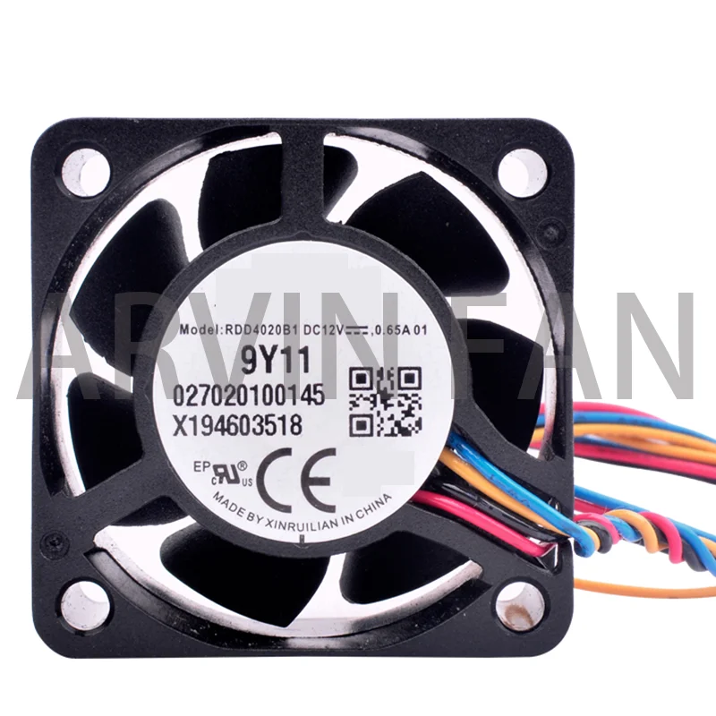 

RDD4020B1 027020100145 X194603518 4cm 4020 40x40x20mm DC12V 0.65A 4 chassis server high wind volume cooling fan