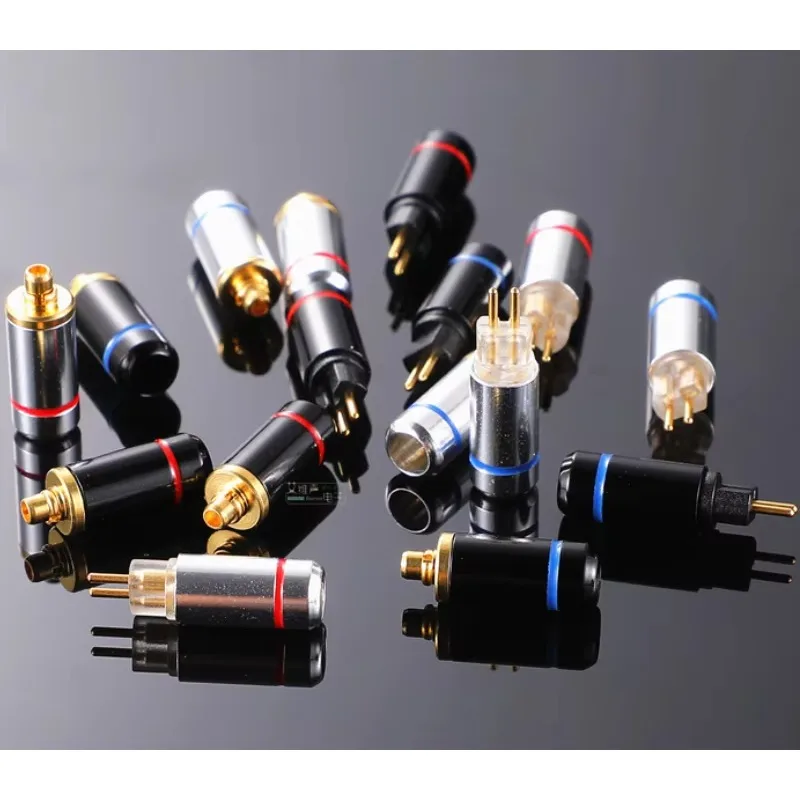 1 par AEC MMCX/CIEM 0,78mm Pin de inserción Se846/tia/VE Color cristal reparación de Cable de auriculares 18 pines Ue11