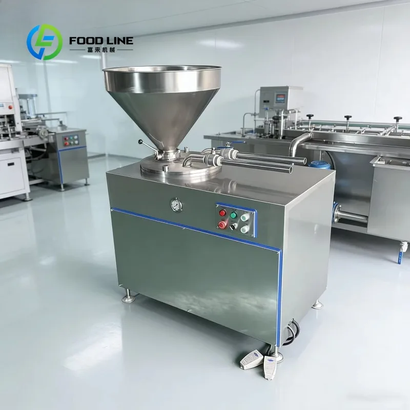 Fully Automatic Hydraulic Stainless Steel Enema Machine with Motor Meat Stuffing Filling Equipment 110V/220V/380V Customized