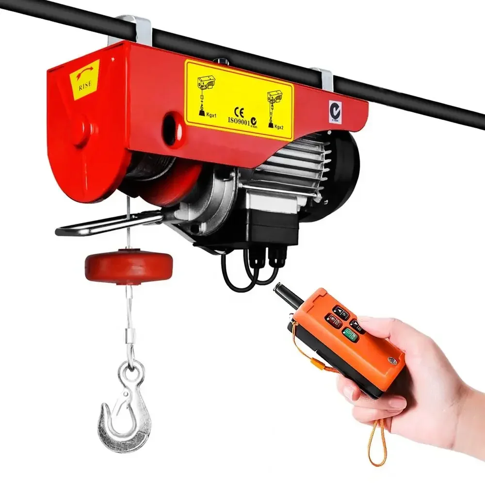 Pa Type Pa1000 500Kg/1000Kg 110V 220V 230V Wireless Remote Control Mini Micro Wire Rope Electric Hoist