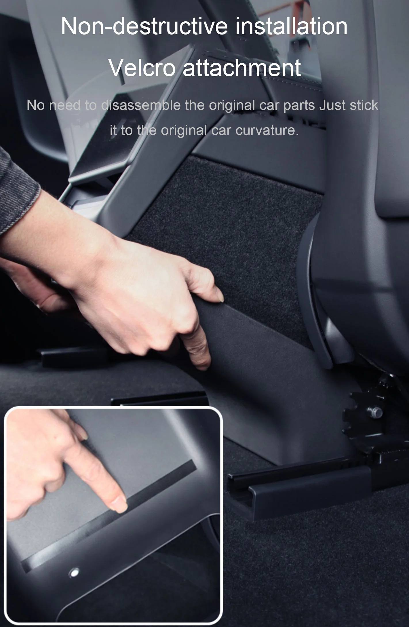 For Tesla Model 3 Highland 2024 Rear Seat Child Anti-Kick Board Anti Dirty Kickproof Mats Car Center Console Side Anti-Dirt Mats