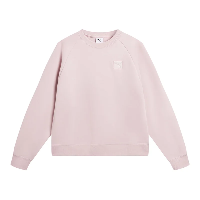 

Розовая женская спортивная одежда Puma, повседневная вязаная толстовка 63571249