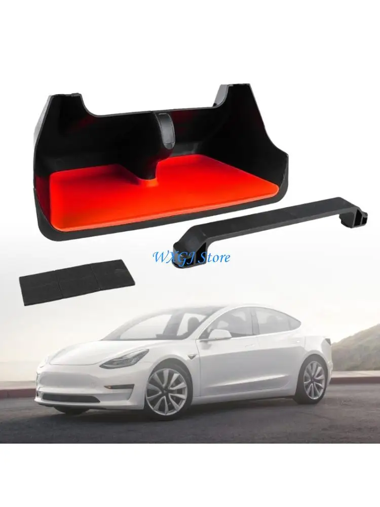 

37JE ABS Car Storage Organizers Invisible Tray Under Screen Not Slip for Vehicles Use