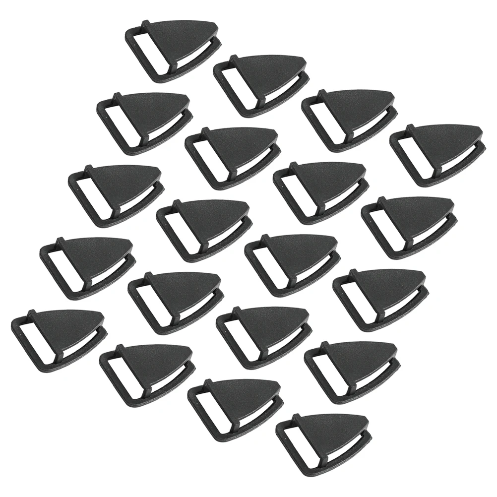 

100 Pcs Safety Accessories Plastic Buckles Triangle Design Hard Hat Strap Replacement Construction Site