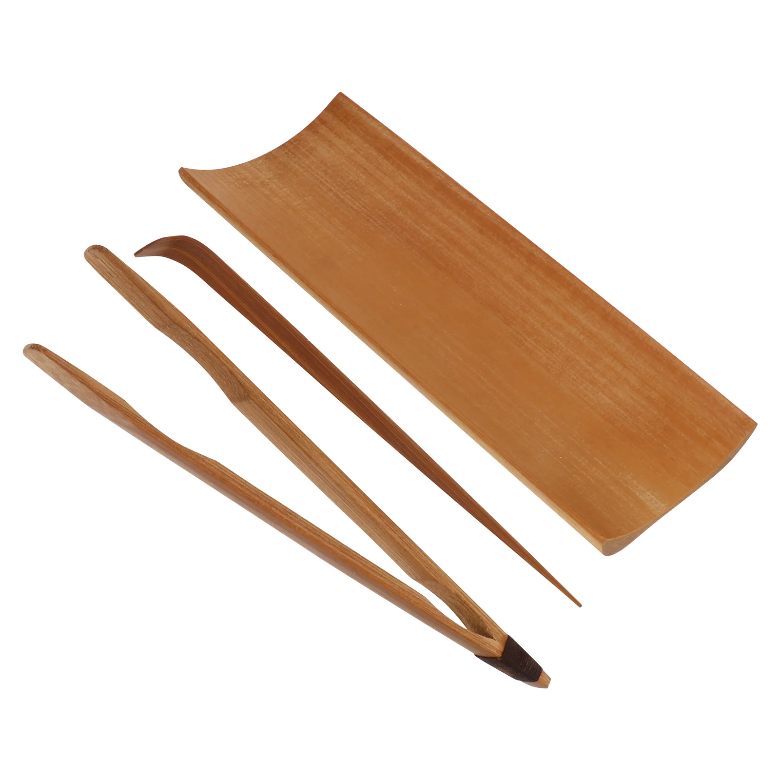 

3 Pcs Tea Rules Clip Supplies Bamboo Kung Fu Chinese Ceremony Utensils Preparing Tools Three-piece Set