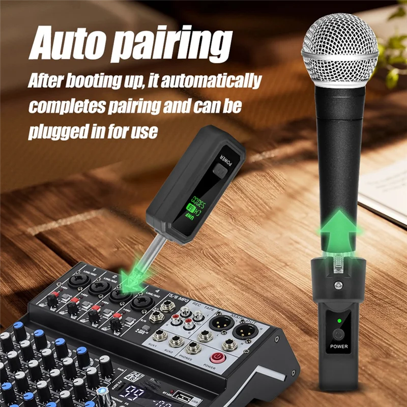 JABS-UHF XLR نظام محول ميكروفون لاسلكي جهاز ريسيفر استقبال وإرسال لميكروفون ديناميكي الغيتار جهاز مزج الصوت نظام PA