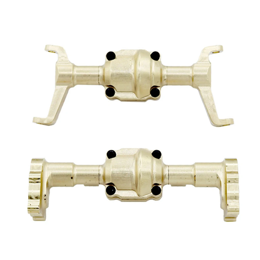 

2pieces 1/24 Front And Rear Axle Housings Brass CNC Machined Rc Front And Rear Axle Housings For FMS FCX18 FCX24