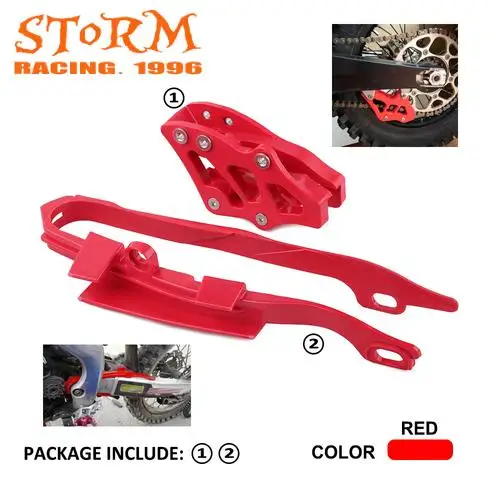 Motorcycle Parts Red Chain Slider Guide Guard Swingarm Slider Protector For HONDA CR125R CR250R CRF250R CRF450R CRF250X CRF450X