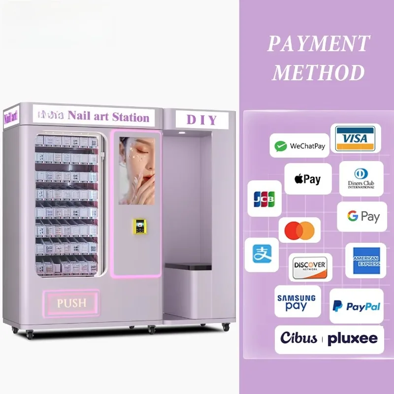 Custom Smart 3D Nail Printer Vending Machine with DIY Design Nail Printer Self-Service Portable Nail Printing Vending Machine