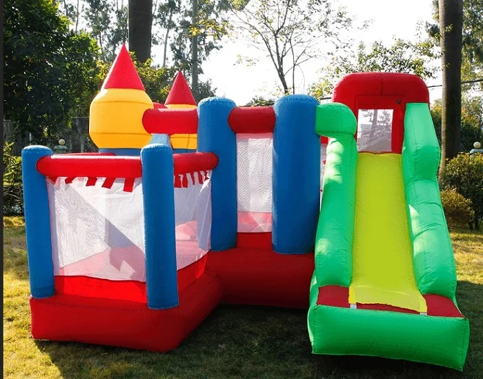 Opblaasbaar springkasteel met glijbaan voor kinderen 5-12,12ft x 9ft x 8ft springkasteel springhuis voor volwassen peuters kinderfeestje