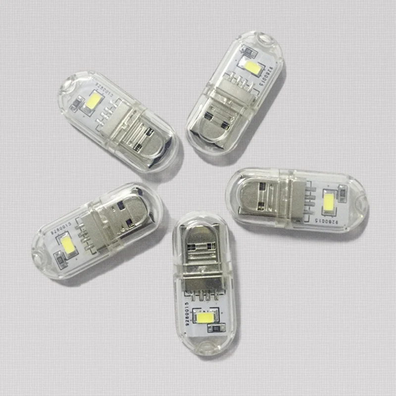 USB LED Plug Lamp For Power Bank, Computer Mini Book Light Portable Night Light For Laptop Reading Warm Light