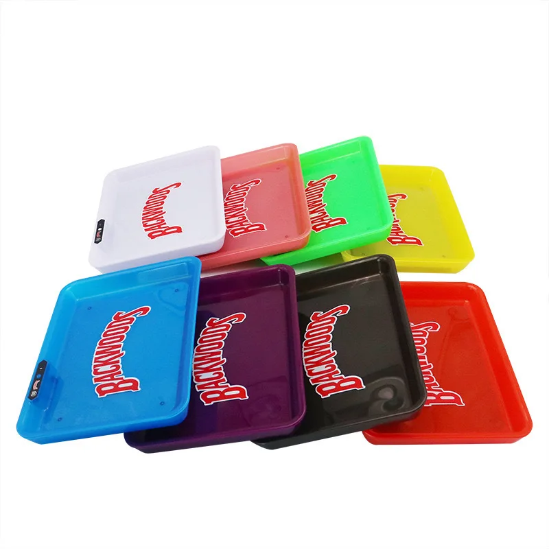 LED Rolling Tray for smoking Manual Control Lighting Changes Glow Tray Tobacco weed Tray Box Smoking Accessories USB charging