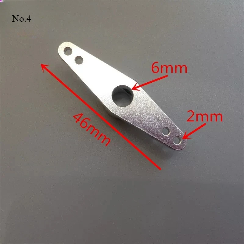 Aluminum Rudder Arm, 4mm/5mm/6mm Bore Steering Arm for RC Boat Rudder 6