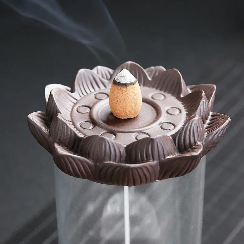 1pc,Monkey King Handicraft Windproof Backflow Incense Burner LED Ball Home office Tea House Decorate (Without Incense)