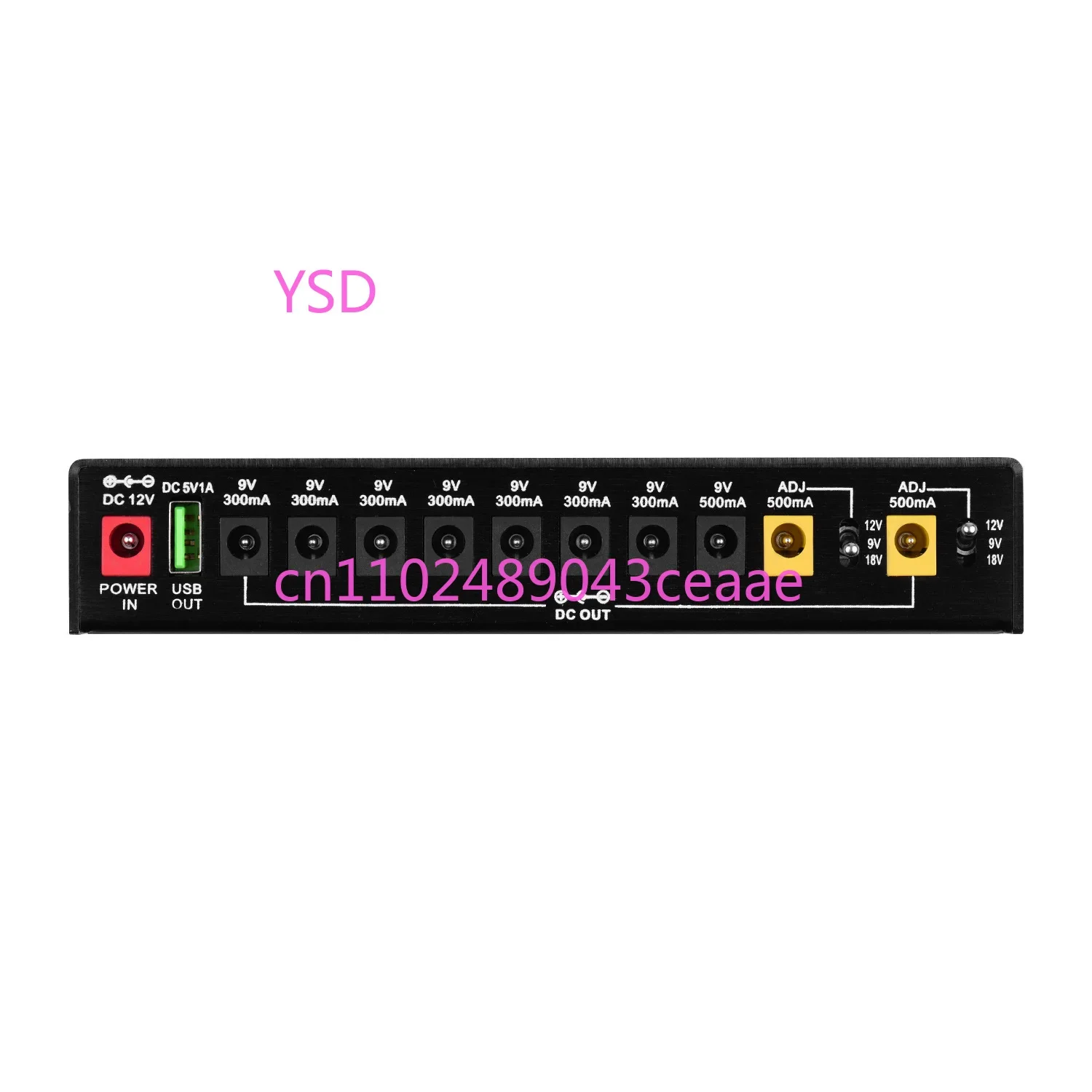 For MOSKYAUDIO ISO10 POWER 10-Channel Independent Effects Pedal Power Supply (Independent Outputs, Low Noise Floor)