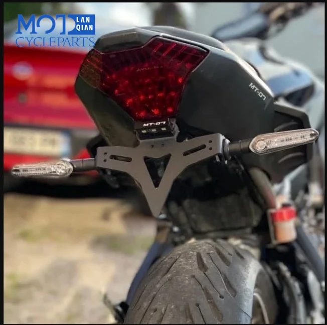 2022 2023 MT 07 MT07 For Yamaha MT-07 FZ-07 Tail Tidy 2013-2021 Moto Cage Rear Fender Registration Bracket License Plate Holder