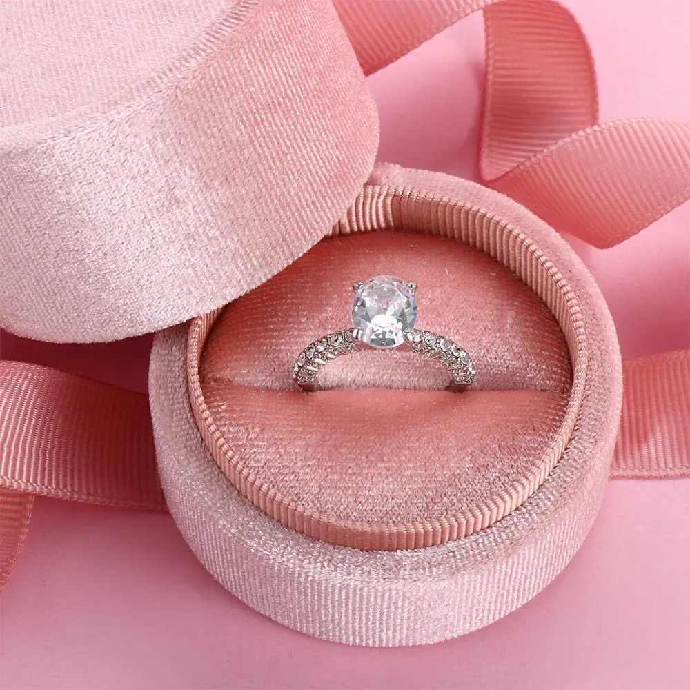 

Упаковка: подарочная коробка для украшений из розового бархата для свадебных украшений, витрина для ювелирных изделий, коробка для демонстрации модных аксессуаров