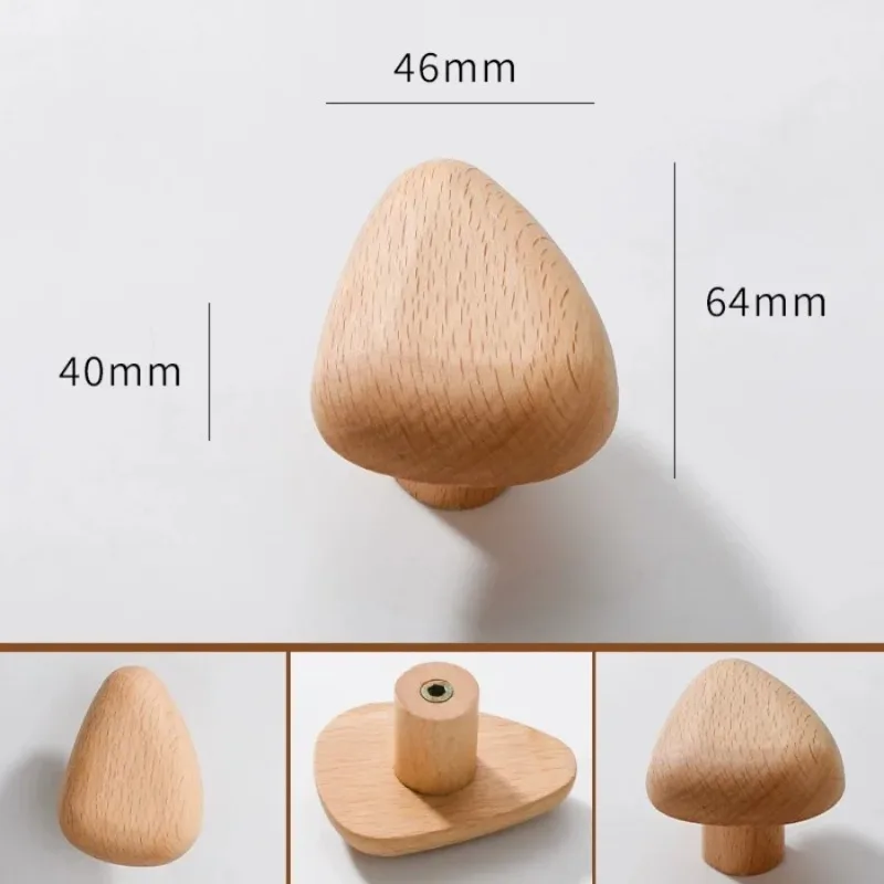 Pebble shaped Wall Mounted Coat Hook Key Hat Scarf Handbag Natural Wood Clothes Hanger Decorative Bathroom Rack Storage Hange