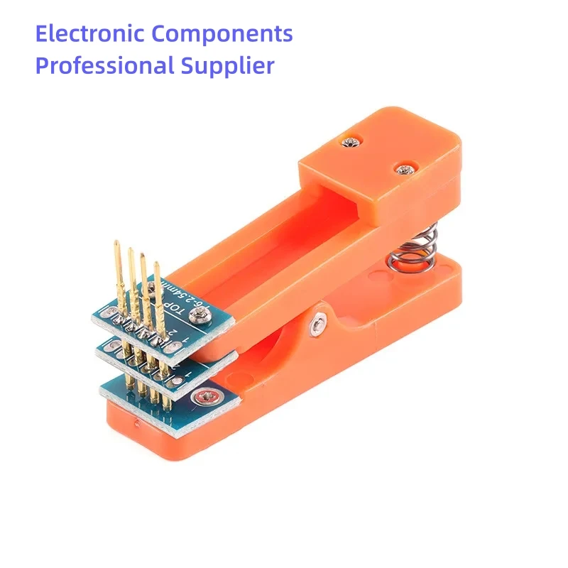 Test Stand PCB Clip 2.54mm Spacing Clamp Burning Fixture Probe Pogo Pin Download Program Burn 3P 4P 5P 6P 7P 8P 9P 10P 12P Cable