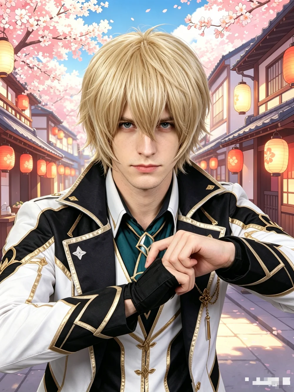 Short Anime Cosplay Wig – Spiky Layered Synthetic Hair, Vibrant Colors for Game Character, Festival & Daily Fantasy Looks