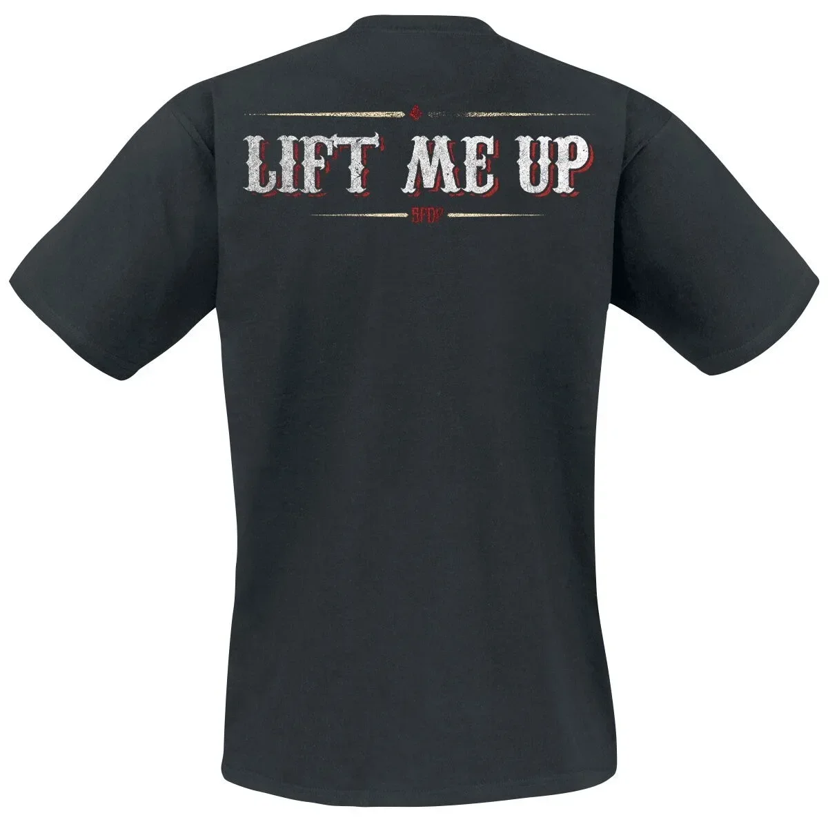 Vintage Five Finger Death Punch Red Brass Knuckle T-Shirt im Old-School-Metal-Stil – Detail 5