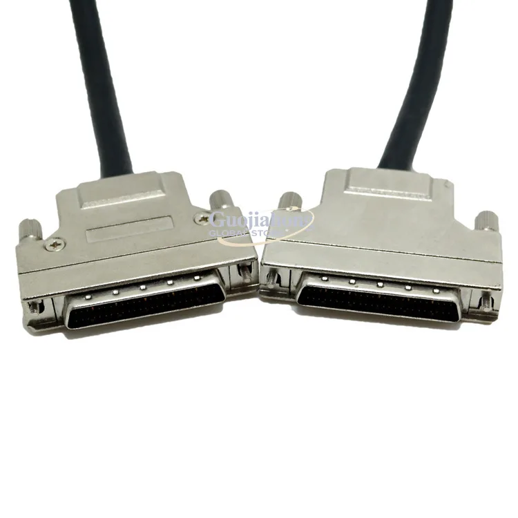 

Промышленный кабель SCSI с железным корпусом HPDB50, штекер-штекер DB50P, для крепления к пин-рейке, с винтовым креплением, для передачи данных
