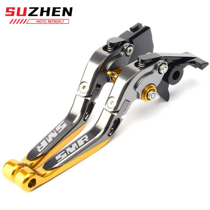 For 990 SMR 990 SMT 950 SM 2009 2010 2012 2013 Motorcycle Clutch Brake Lever Extendable Adjustable Hand Grip Handlebar