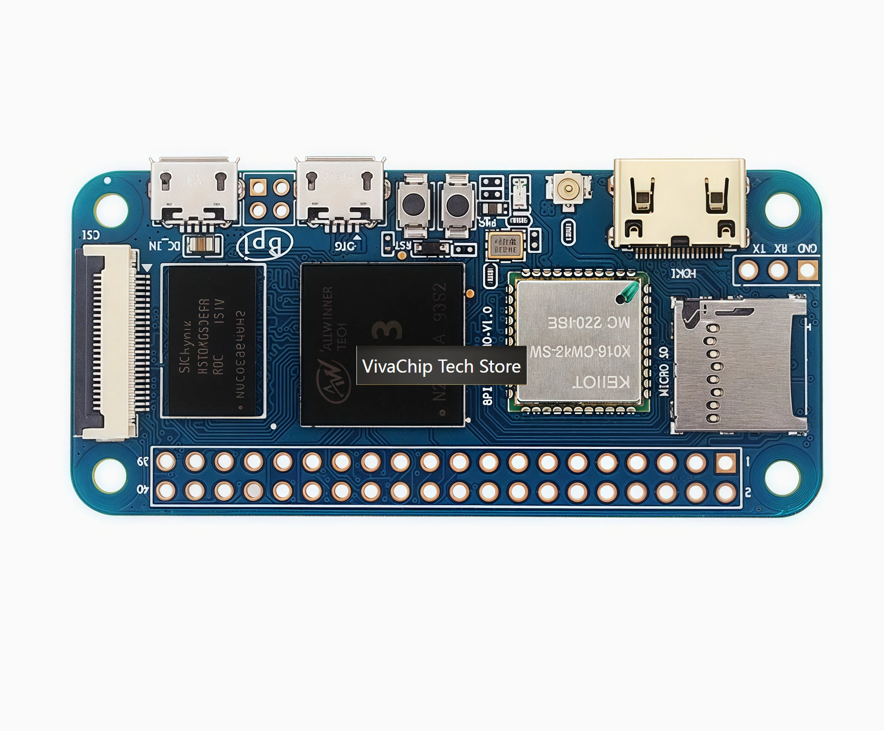 VivaChip TechBanana Pi BPI-M2 Zero Development Board Open Source Single Board Computer