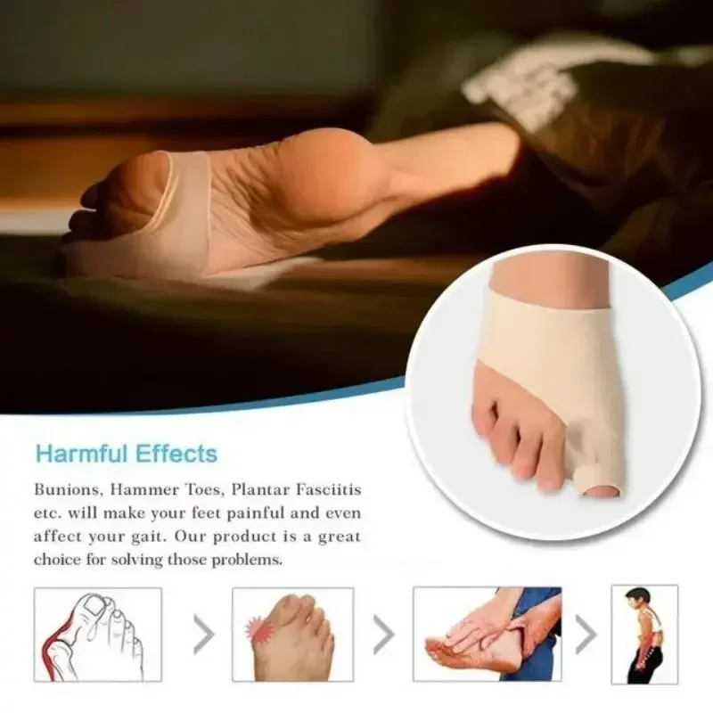 Bunion Corrector Sleeve Toe Straightener Sock Feet Care Protector Regulator Pain Relief
